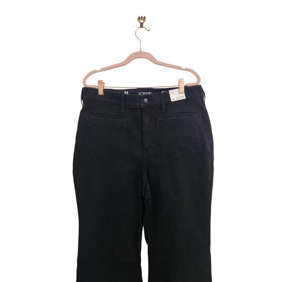 NWT J. Crew High-Rise Flare Jean Black 31 - Picture 6 of 11